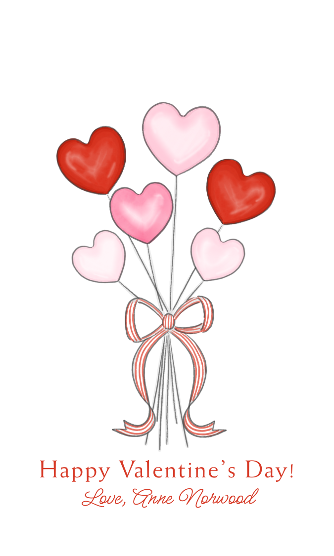 heart balloons valentines
