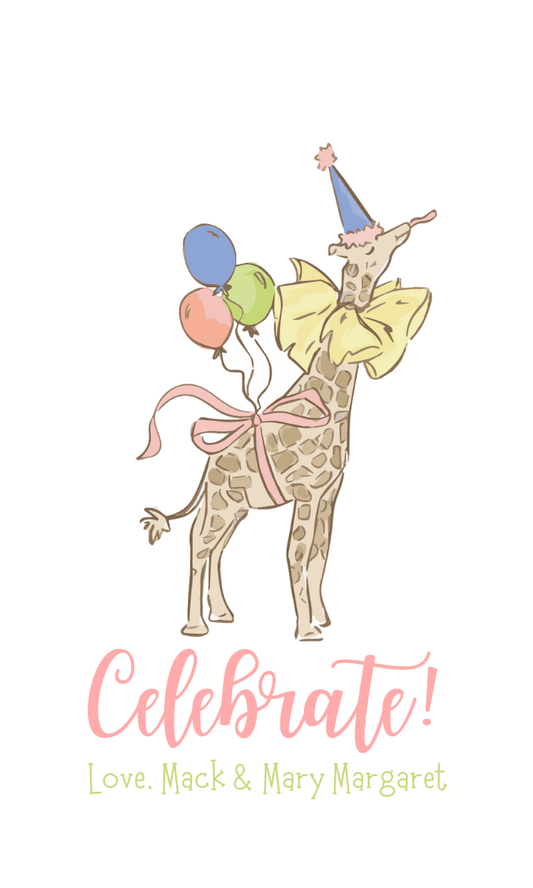 celebrate! giraffe