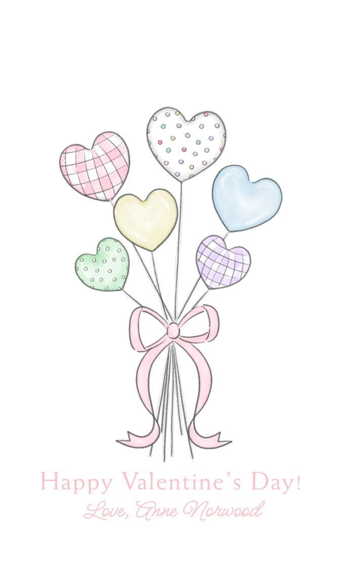 heart balloons valentines