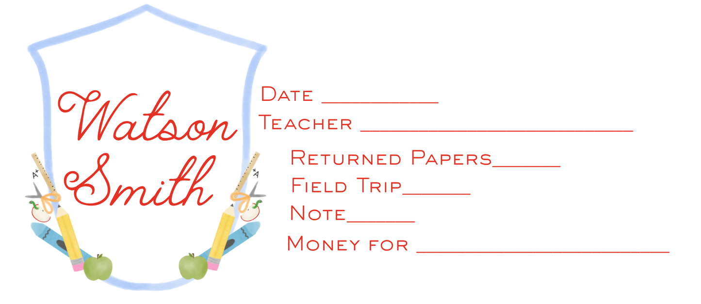 BLUE SCHOOL ENVELOPES