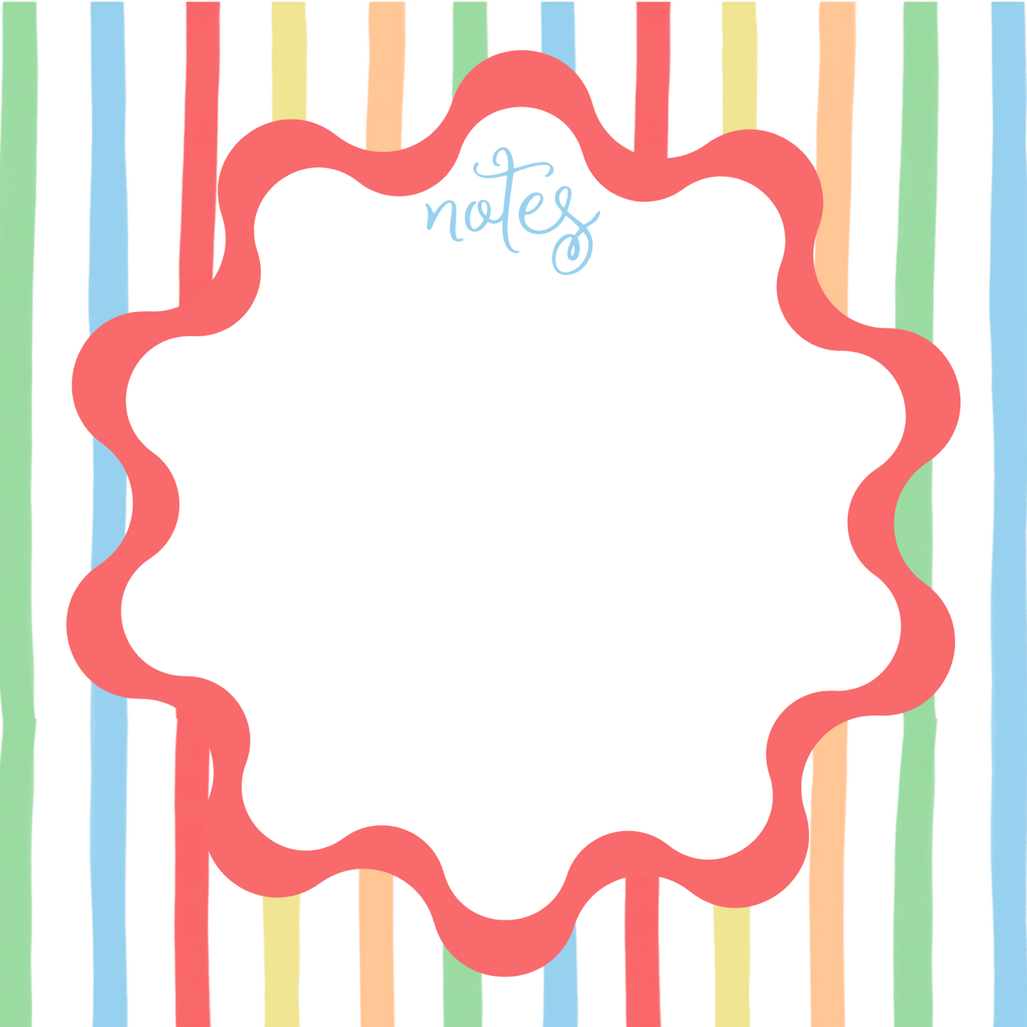 PRIMARY STRIPES  NOTEPAD