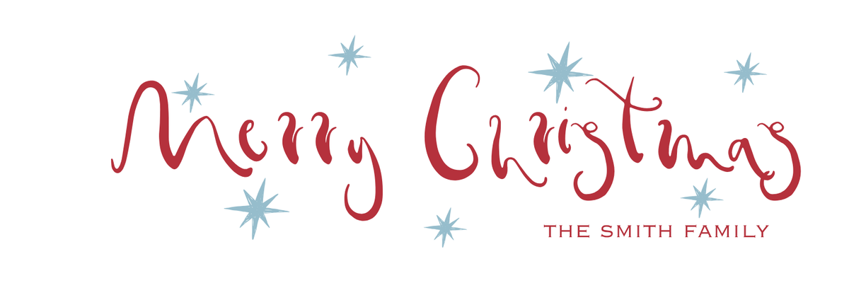 long + skinny MERRY CHRISTMAS GIFT TAG