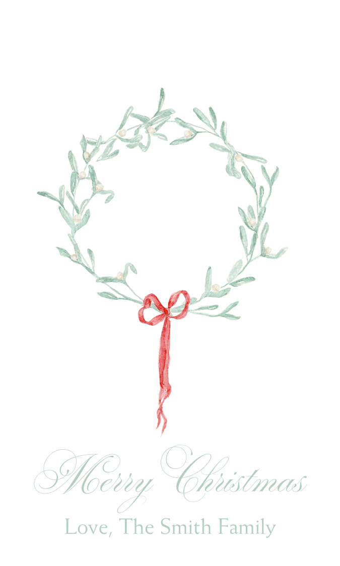 WREATH GIFT TAG