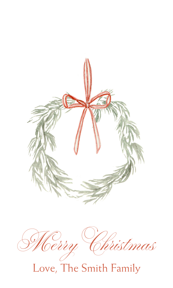 WREATH GIFT TAG