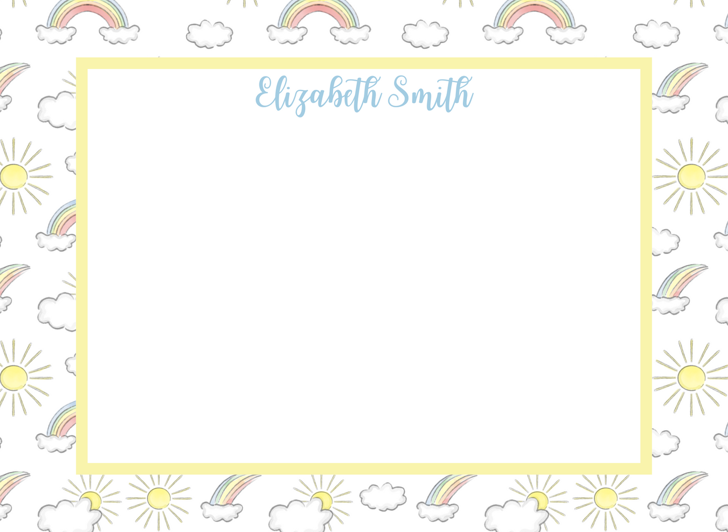 rainbow stationery