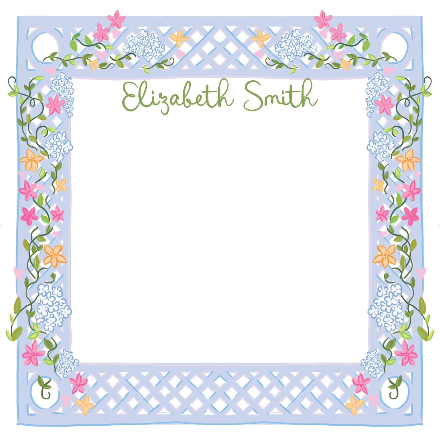 FLORAL LATTICE NOTEPAD