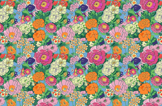 RETRO floral tear away paper placemat