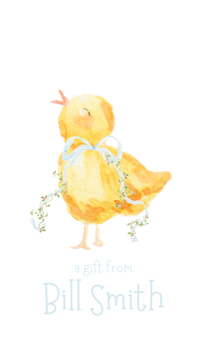 sweet chick gift tag