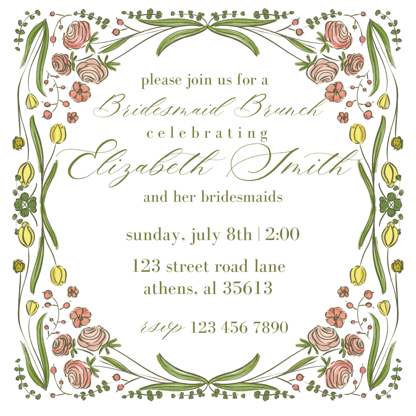 FLORAL INVITATION