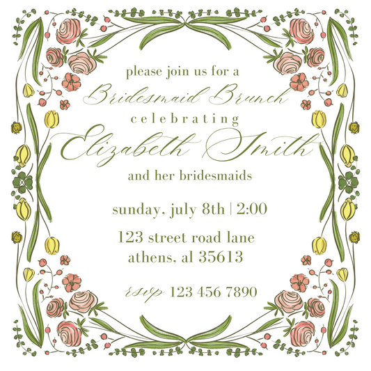 FLORAL INVITATION