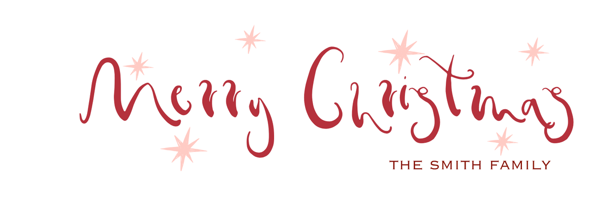 long + skinny MERRY CHRISTMAS GIFT TAG