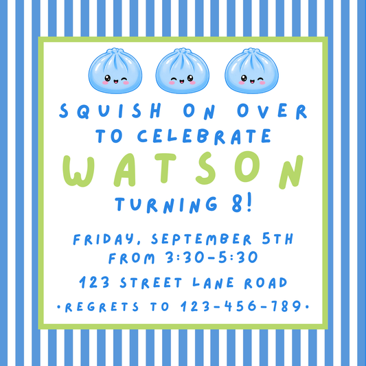 DUMPLING  INVITATION