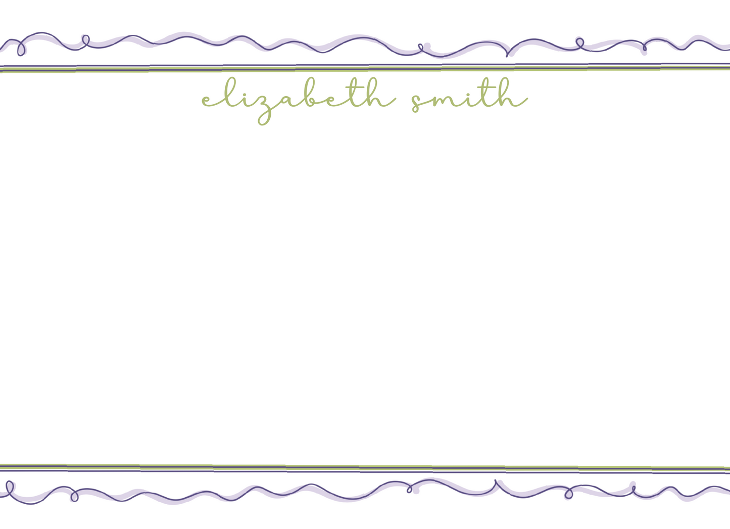 PRETTY PURPLE LINES stationery