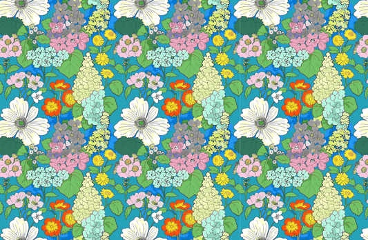 RETRO floral tear away paper placemat