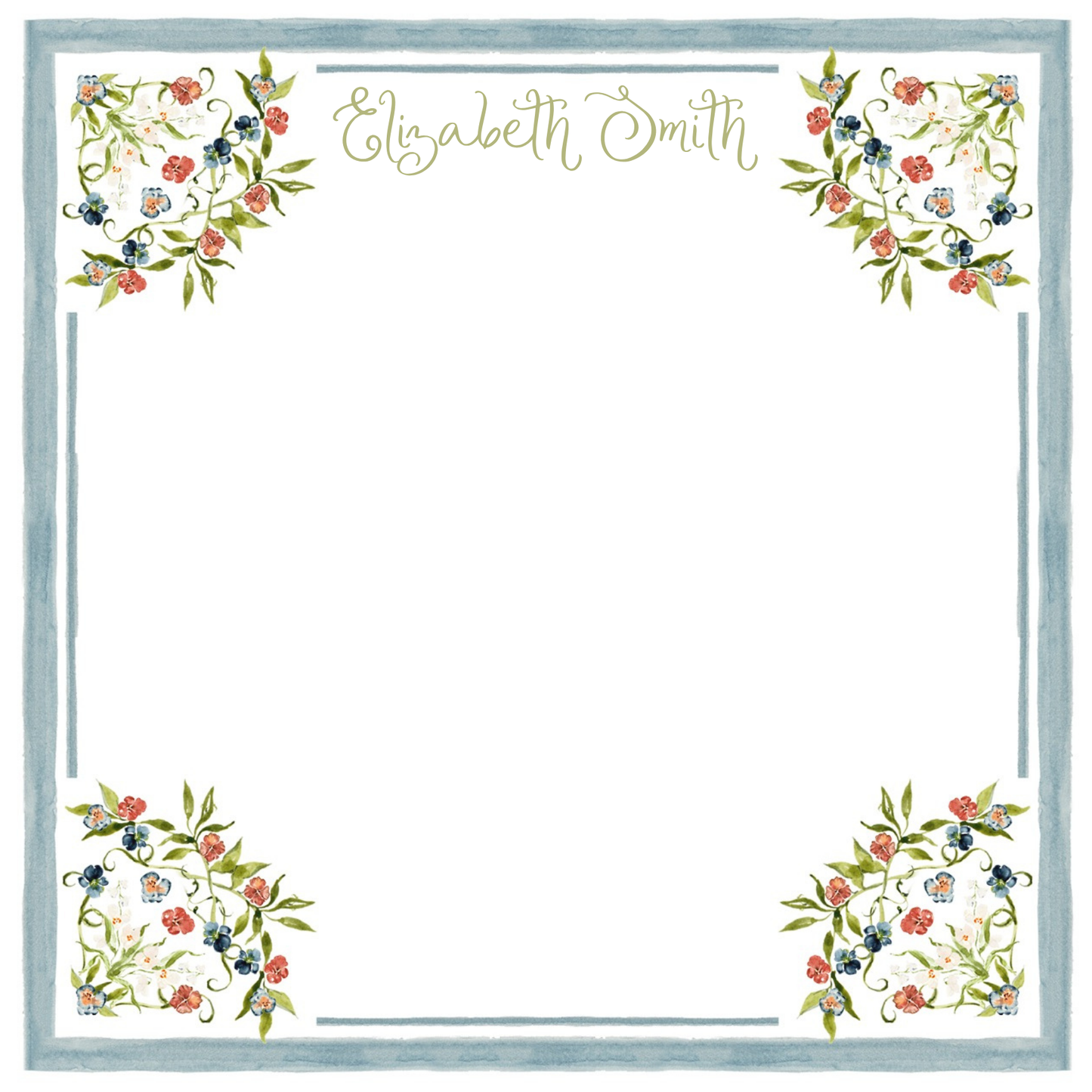 FLORAL WATERCOLOR NOTEPAD