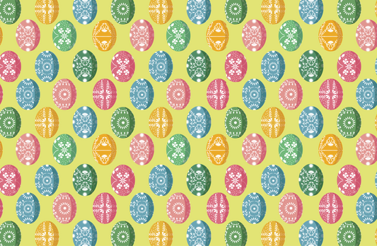 colorful easter egg tear away paper placemat