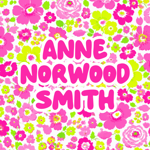 ROUND NEON PINK FLORAL LABELS