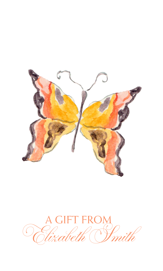 BUTTERFLY GIFT TAG