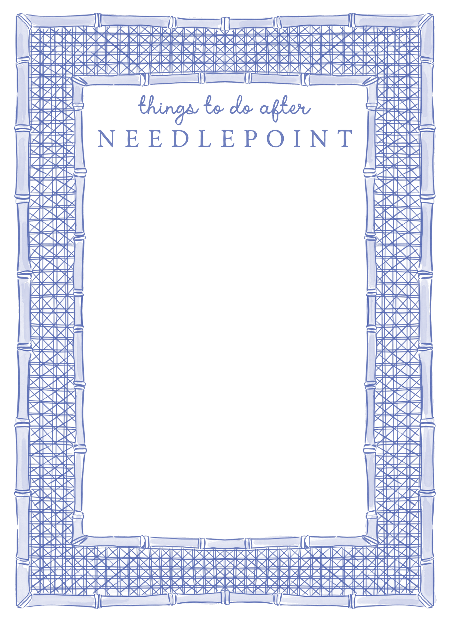 NEEDLEPOINT 5X7 NOTEPAD