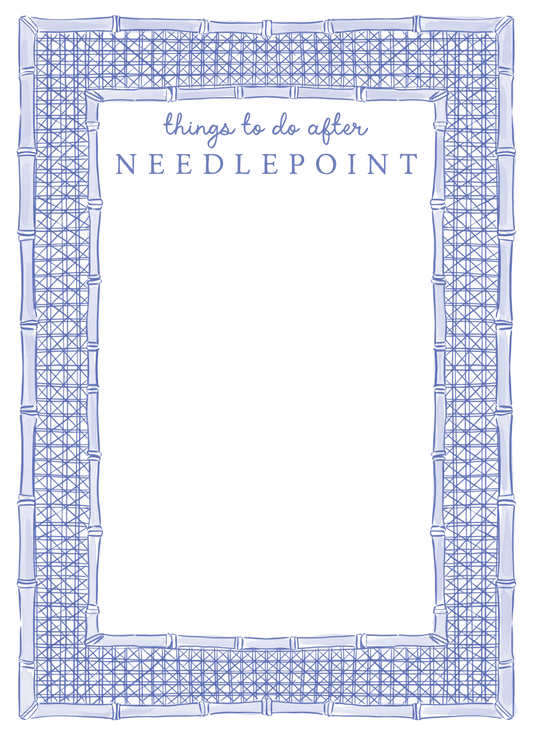 NEEDLEPOINT 5X7 NOTEPAD