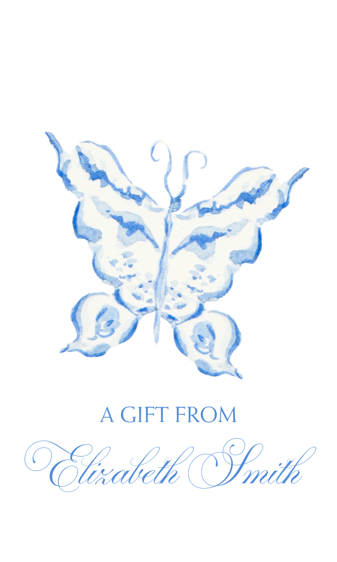 BUTTERFLY GIFT TAG