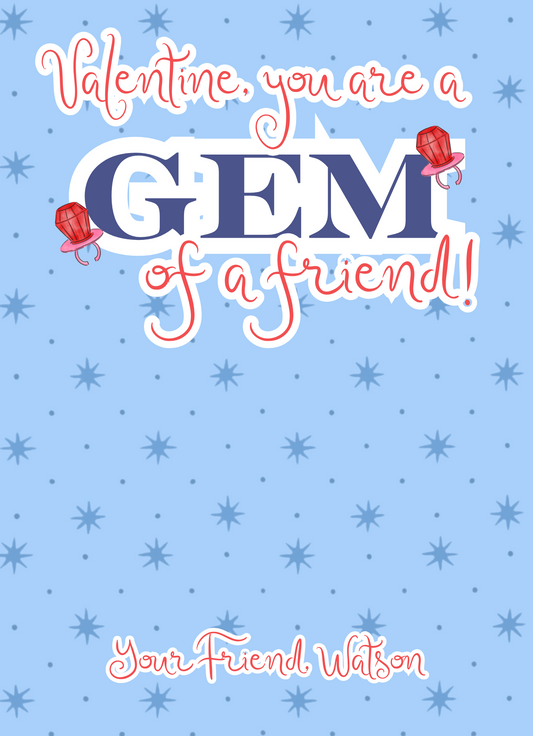 YOU ARE A GEM OF A FRIEND (RING POP INCLUDED)