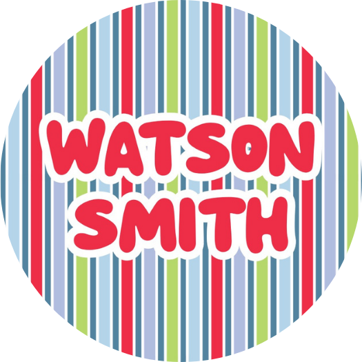 ROUND COLORFUL STRIPE LABELS