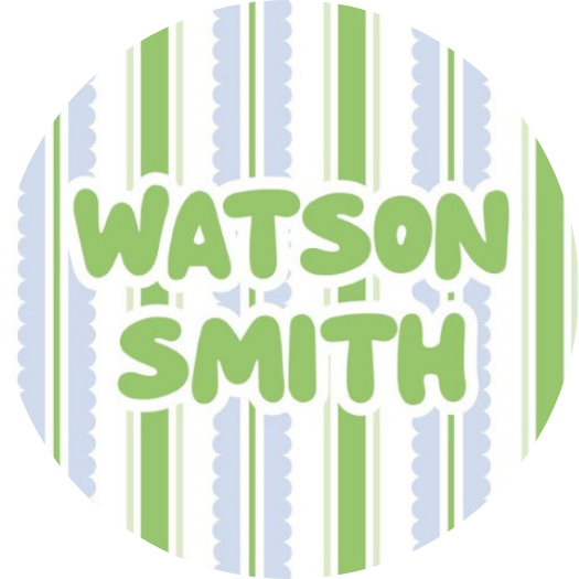 ROUND GREEN STRIPE LABELS