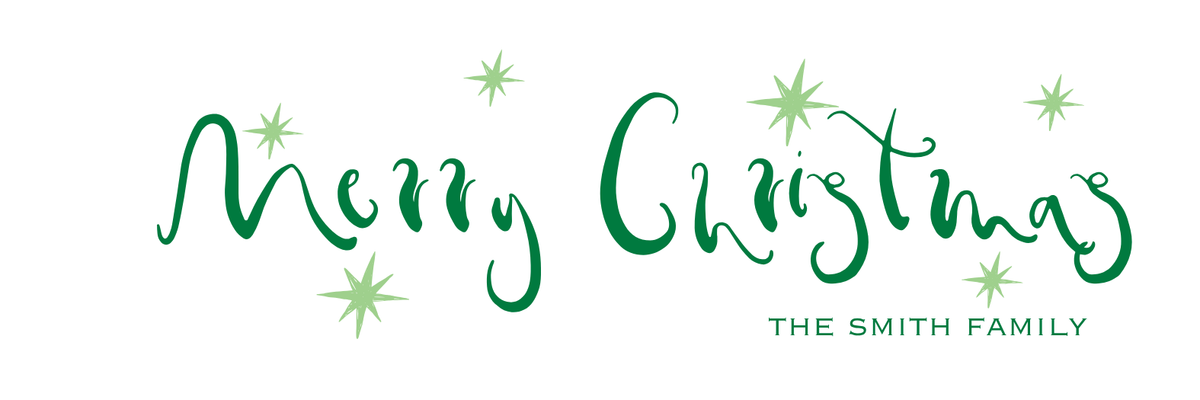 long + skinny MERRY CHRISTMAS GIFT TAG