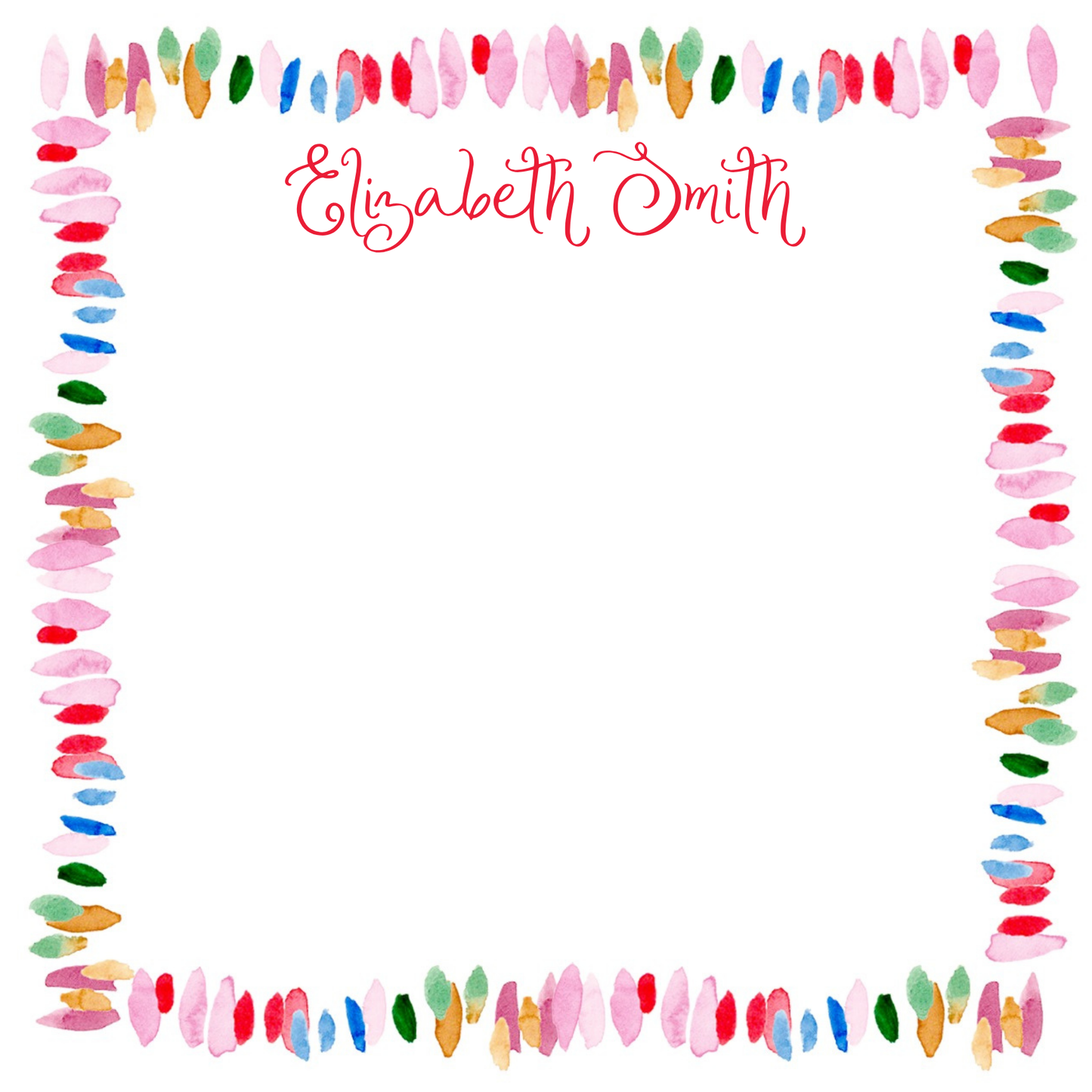 WATERCOLOR COLORFUL NOTEPAD
