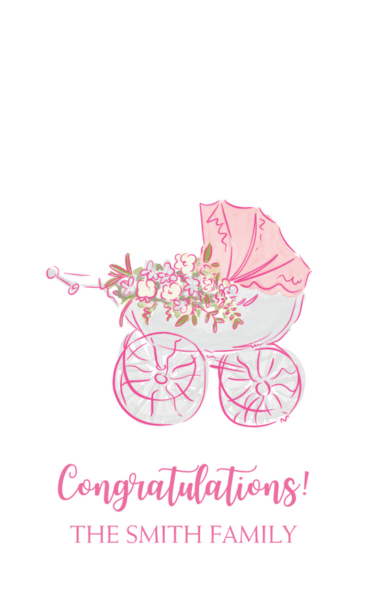 SWEET STROLLER GIFT TAG