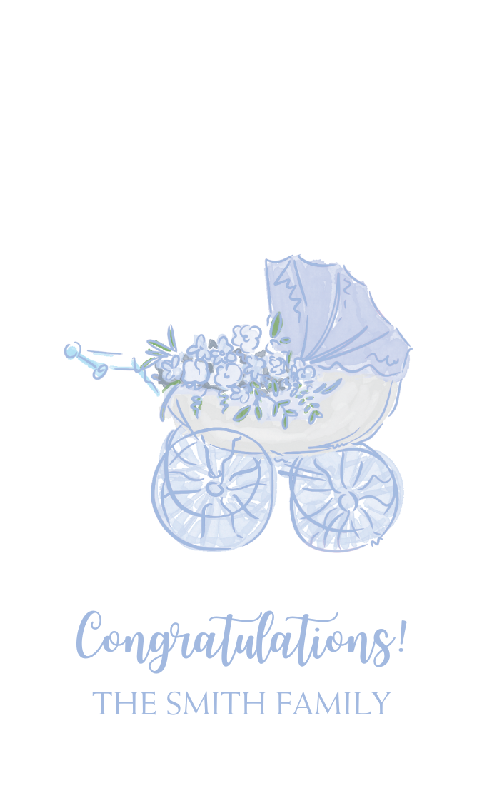 SWEET STROLLER GIFT TAG