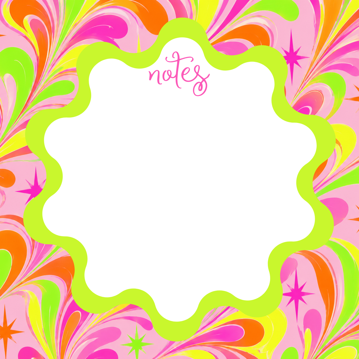 NEON + COLORFUL NOTEPAD
