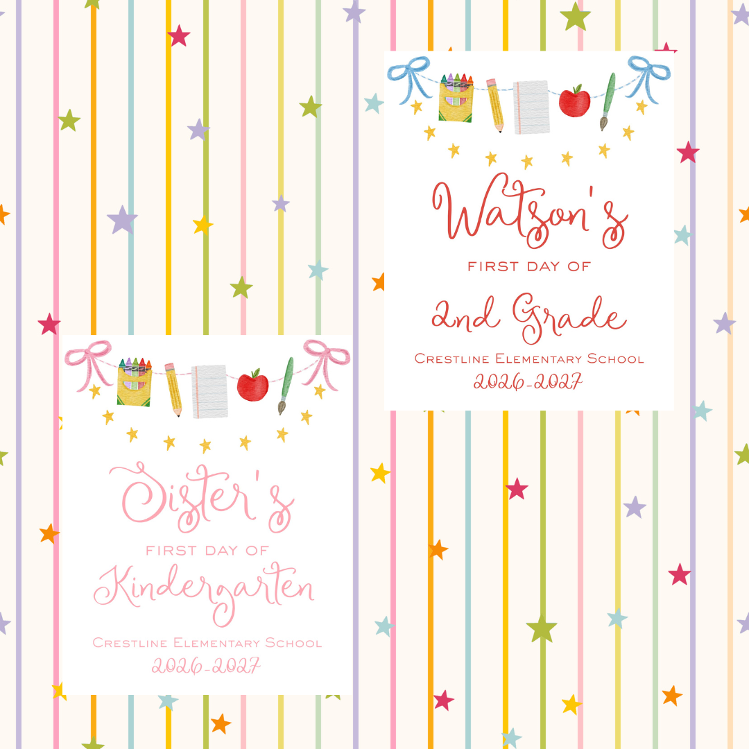 BACK TO SCHOOL GARLAND SIGN