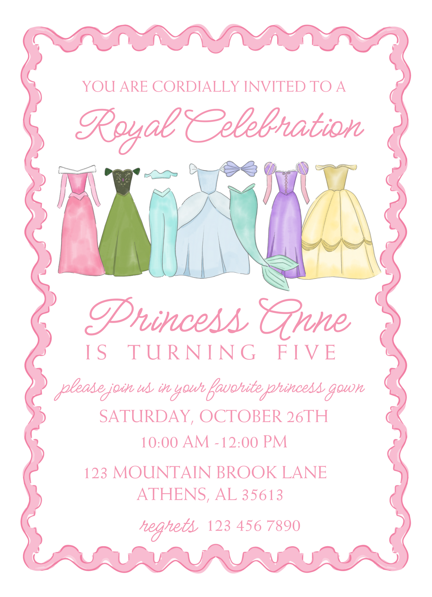 royal celebration  invitation