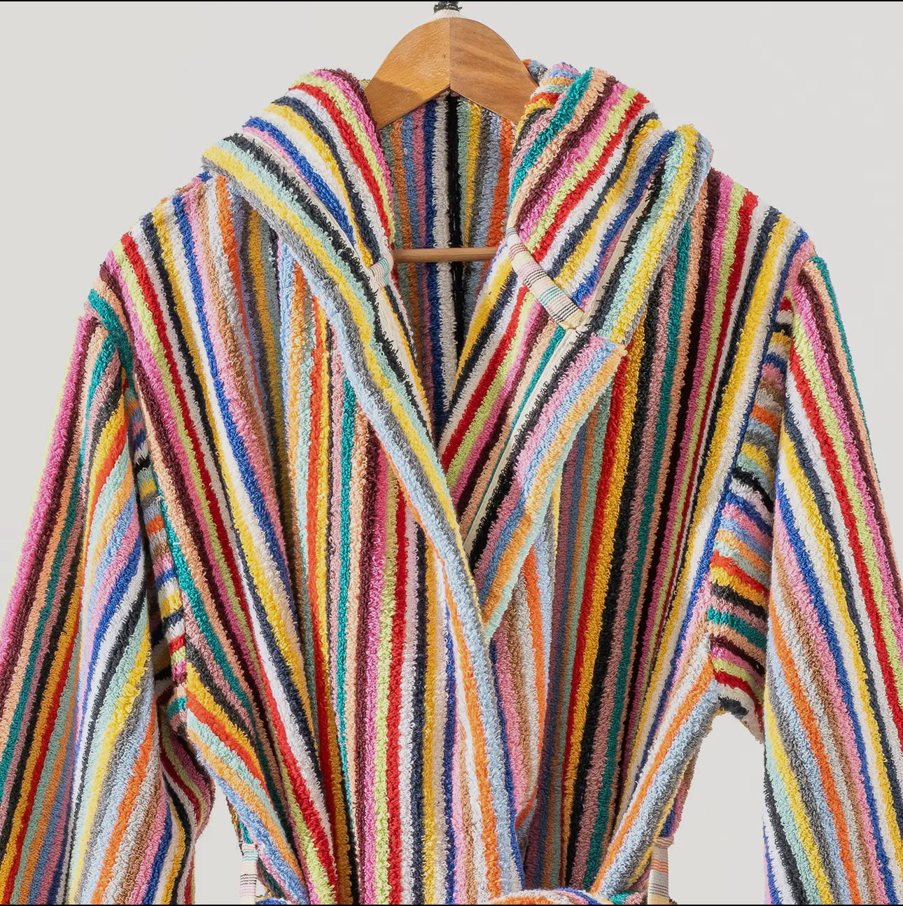 Pompom Stripe Bathrobe