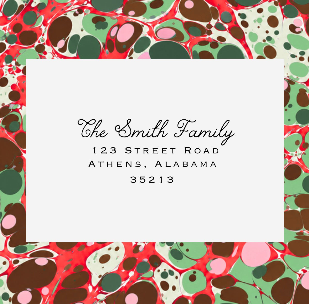 RECIPIENT ADDRESS PRINTING