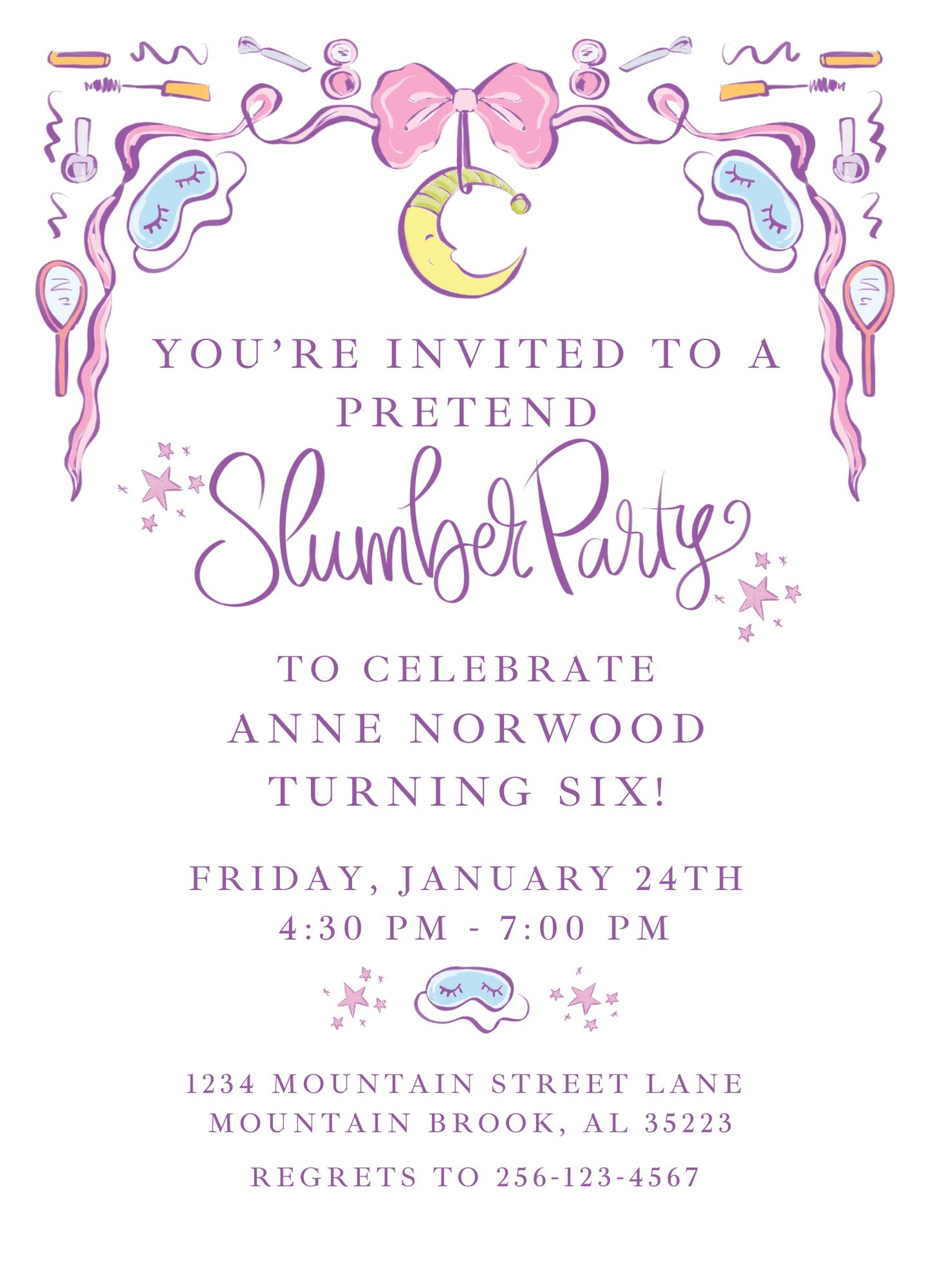 SLUMBER PARTY INVITATION