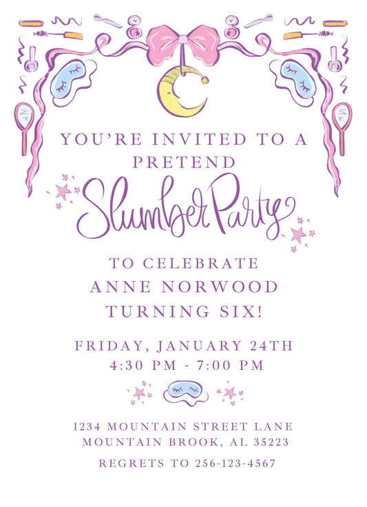 SLUMBER PARTY INVITATION