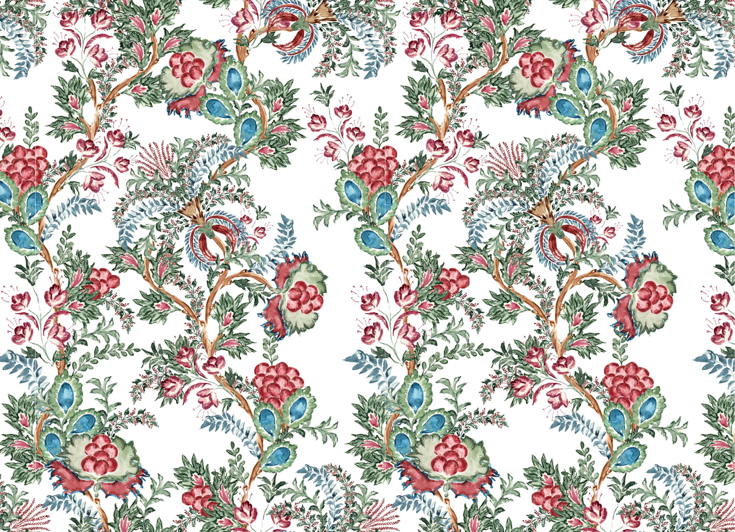 paisley floral stationery