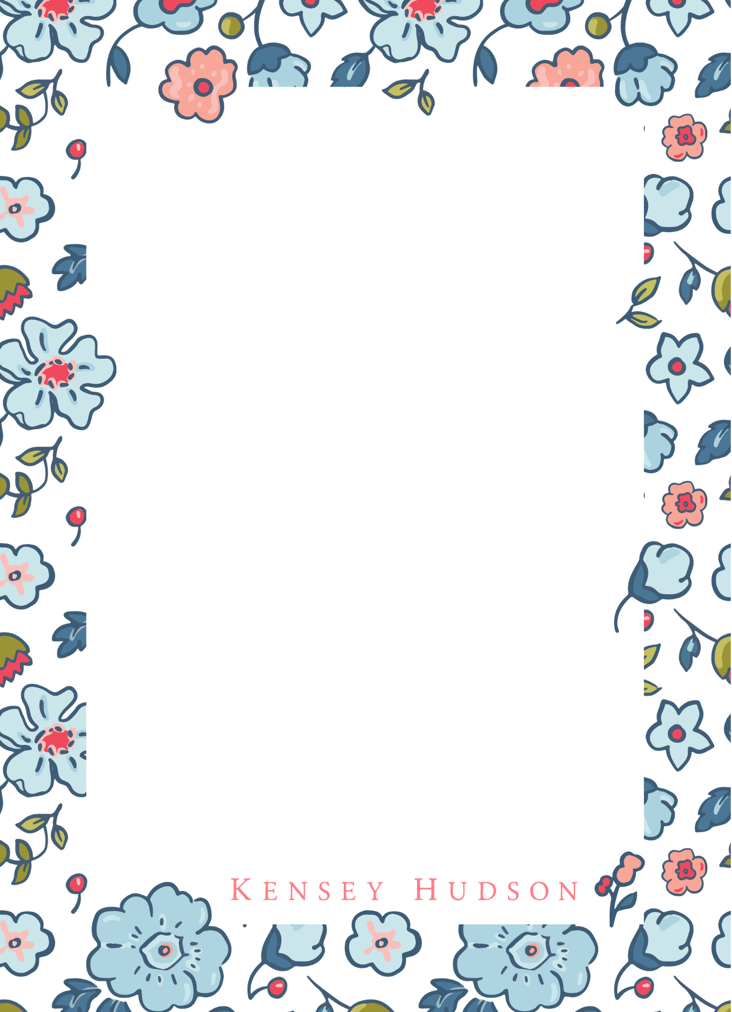 liberty floral notepad