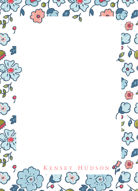 liberty floral notepad
